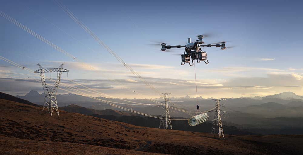 Perbandingan Cargo Drone DJI FlyCart 100 vs DJI FlyCart 30 - Apakah cargo drone bisa digunakan untuk power transmission di medan pegunungan - Halo Robotics