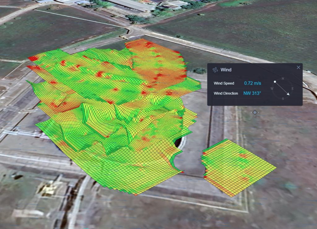 MetScan: Alat Deteksi Kebocoran Gas Berbasis Drone - condensate tank - 3d interpolation - sector scan - Halo Robotics