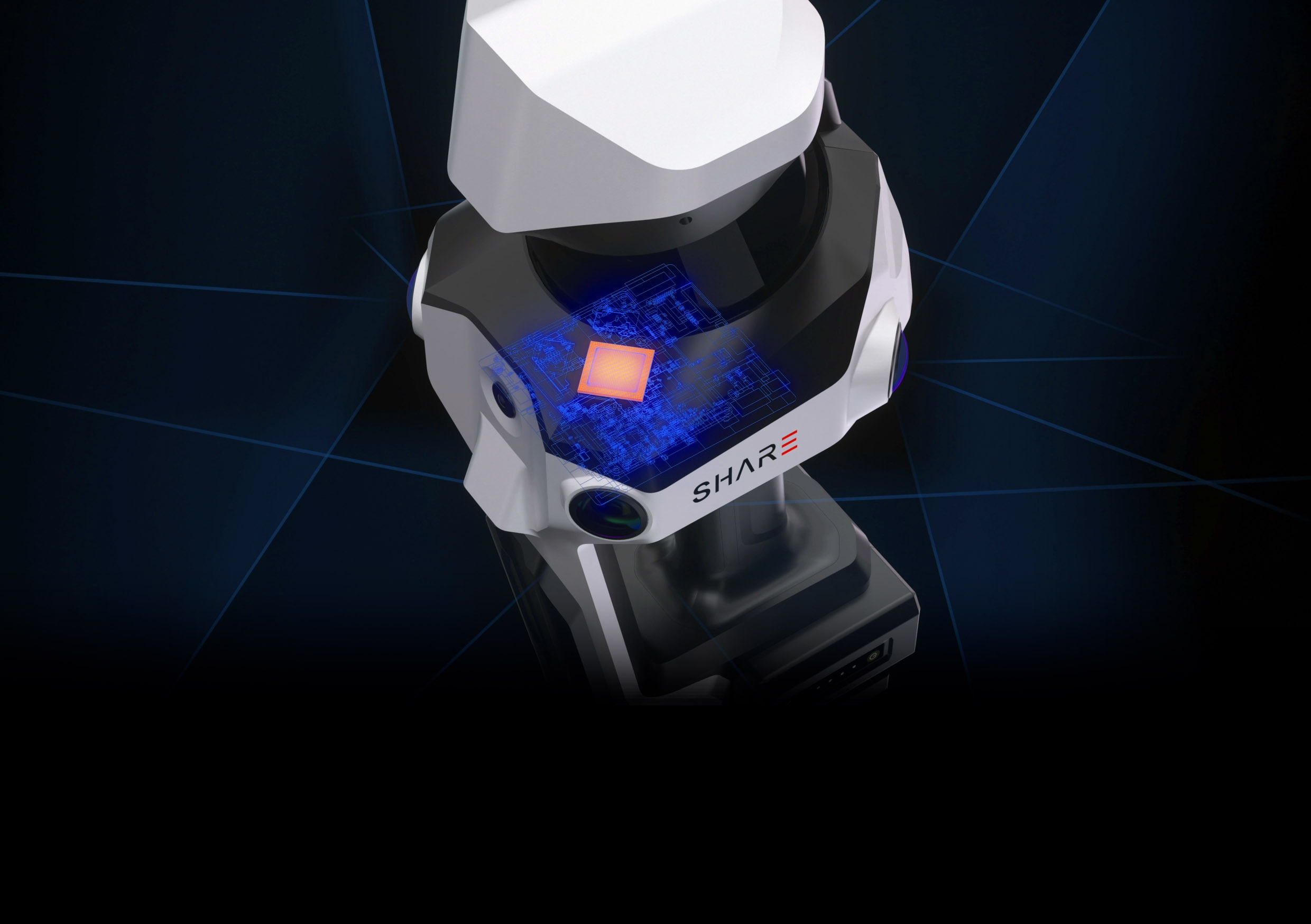 Lidar scanner share s100 Ultra HD Imaging dan True Color Mapping untuk pewarnaan yang lebih realistis halo robotics